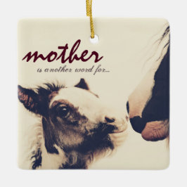 Personlig Mor är ett annat Ord för Kärlek Horse Julgransprydnad Keramik