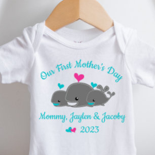 Personlig Mor av Twin Boys Infant Bodykostym T Shirt