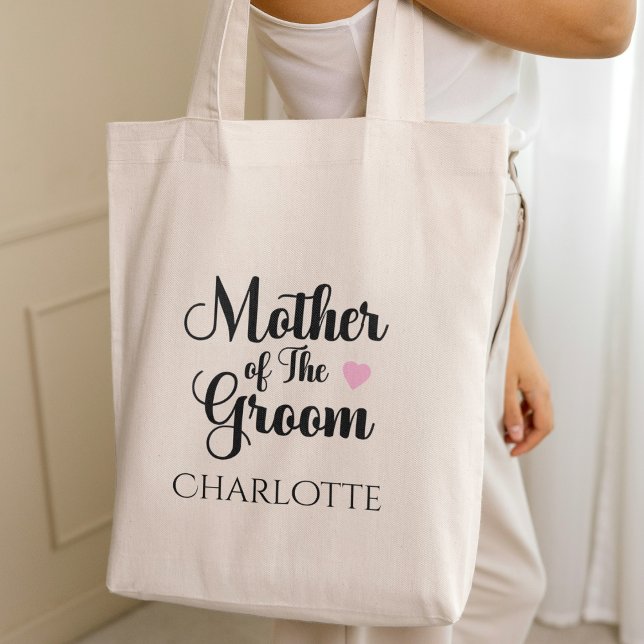 Personlig Mor i Groom Bröllop Tygkasse (Personalized Mother of the Groom Wedding Tote Bag)
