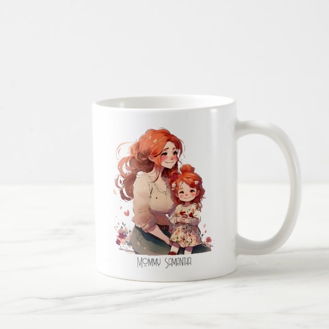 Personlig Mor och dotter Kaffemugg (Höger)