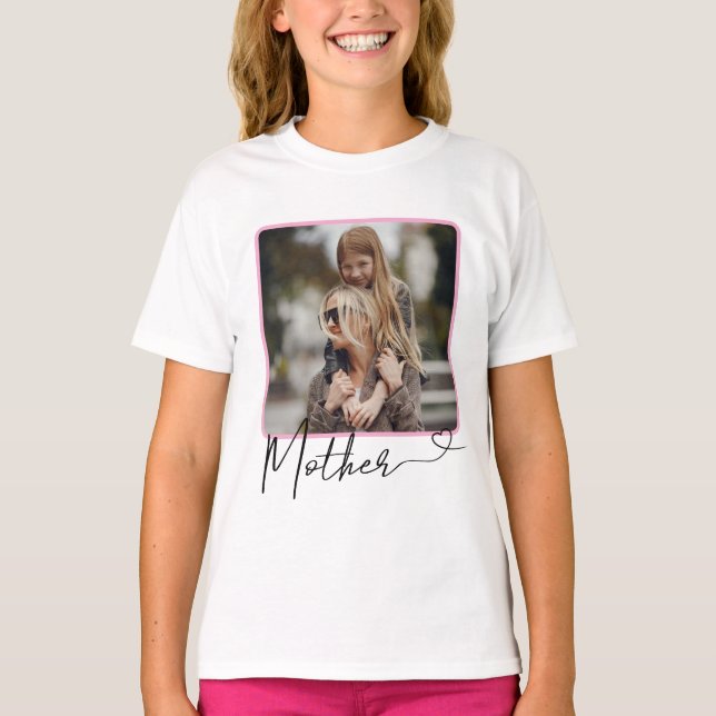 Personlig Mor Photo T-Shirt (Framsida)