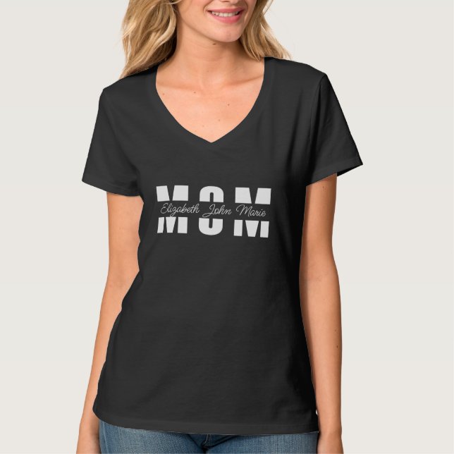 Personlig mor skjorta  t shirt (Framsida)