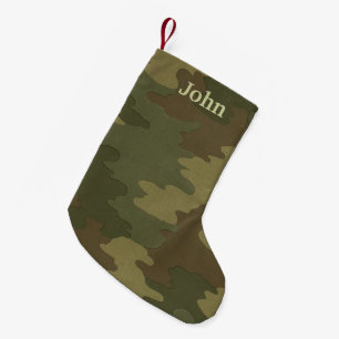 Personlig Mörk Camouflage-julklapp Liten Julstrumpa