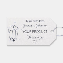 Personlig Mörk Grått Foil White Black Märkres Presentetikett