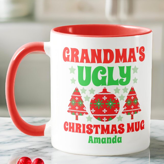 Personlig Mormas fina julsötare Mugg (Skapare uppladdad)