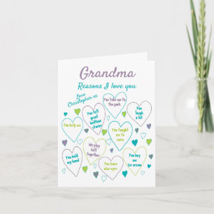 Personlig Mormor/Bestmor - Skäl till varför jag äl Kort