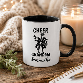 Personlig Mormor Cheerleader Mugg