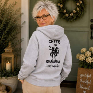 Personlig mormor-cheerleader-tröja hoodie t shirt