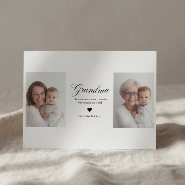Personlig mormor farmor foto julkort (Skapare uppladdad)