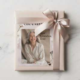 Personlig mormor/farmor foto | Världens bästa morm Julkort