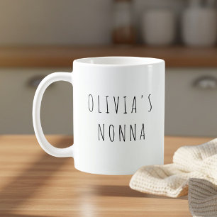 Personlig Mormor Foto Anpassad Nonna Kaffemugg