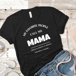 Personlig Mormor med namn Mamma T Shirt