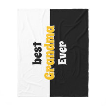 personlig mormor retro flanellfilt