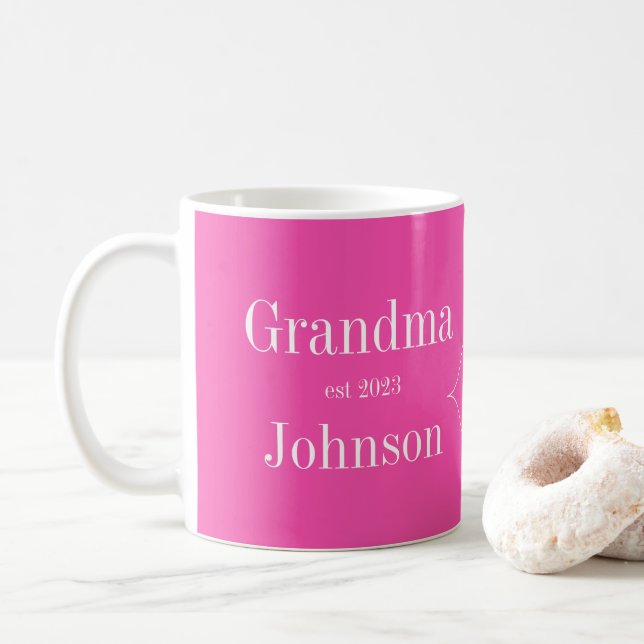 Personlig Mormor Rosa Kaffemugg (Med munk)