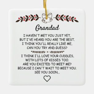 Personlig mormor som ska komma från julklapp julgransprydnad keramik