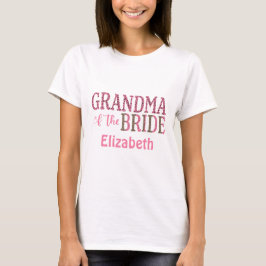 Personlig mormor till bruden present Leoprint T Shirt