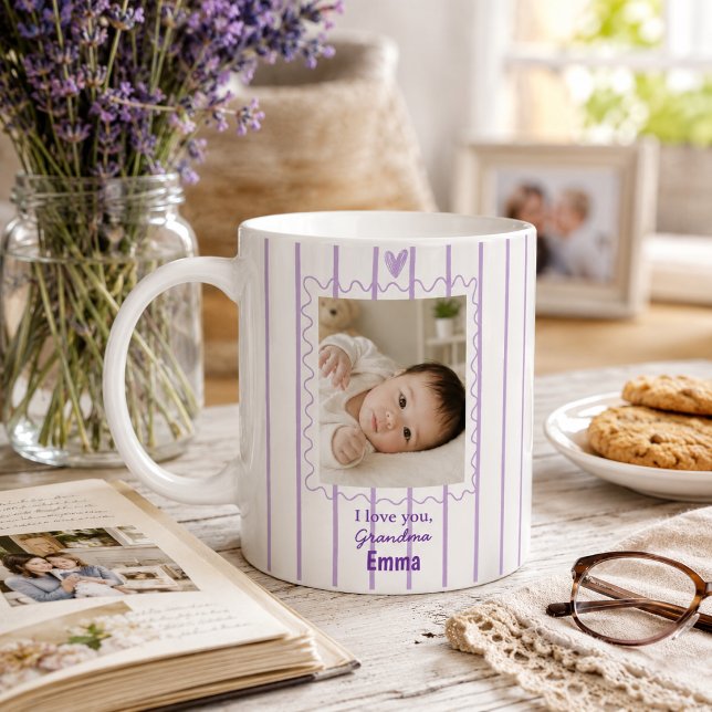 Personlig mormorsmugg med bebisfoto kaffemugg (Skapare uppladdad)