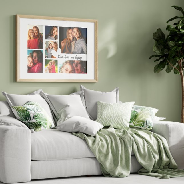 Personlig Mors dag Anpassningsbar Photo Collage Poster (Give Mom the gift of love and moments that matter. Showcase your favorite memories together :))