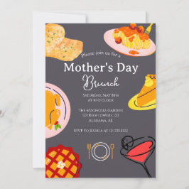 Personlig Mors dag Brunch | Matematiskt tema Inbjudningar