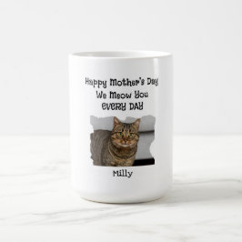 Personlig Mors dag Cat Mugg