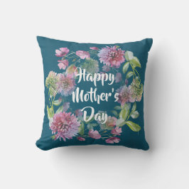 Personlig Mors dag Flowers Kudde