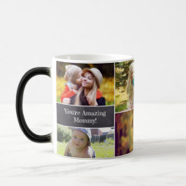 Personlig Mors dag Fotokollage Magisk Mugg