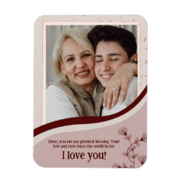 Personlig Mors dag Gift Anpassningsbar Photo & Nam Magnet