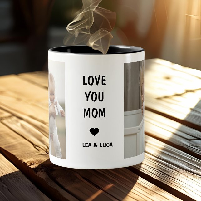 Personlig Mors dag Kärlek You Mamma Två-Tonad Mugg (Skapare uppladdad)