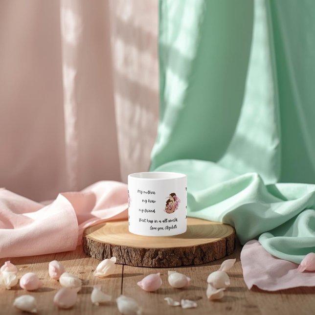 Personlig Mors Dag Mamma Kram Espresso Mugg Espressomugg (Skapare uppladdad)