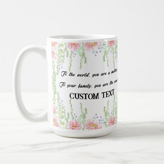 PERSONLIG MORS DAG NAMN MUGG (Vänster)