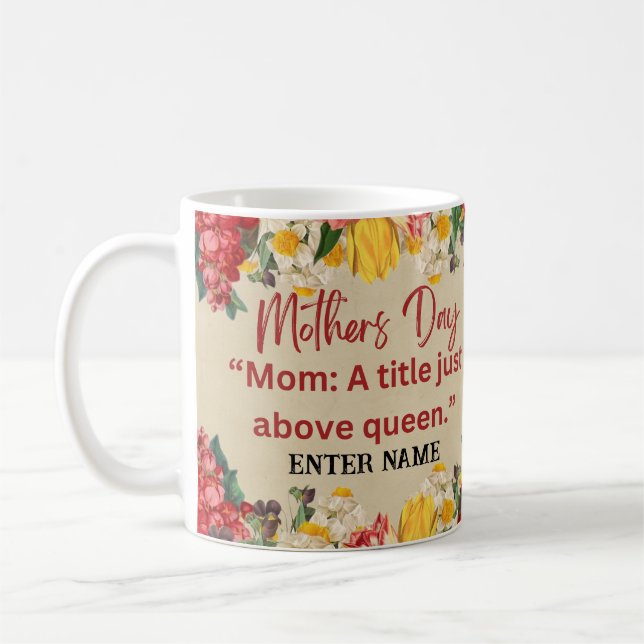 PERSONLIG MORS DAG NAMN MUGG (Vänster)
