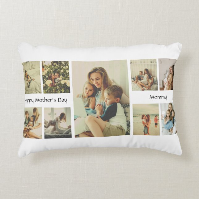 Personlig Mors dag Pillow for Mamma Prydnadskudde (Framsidan)