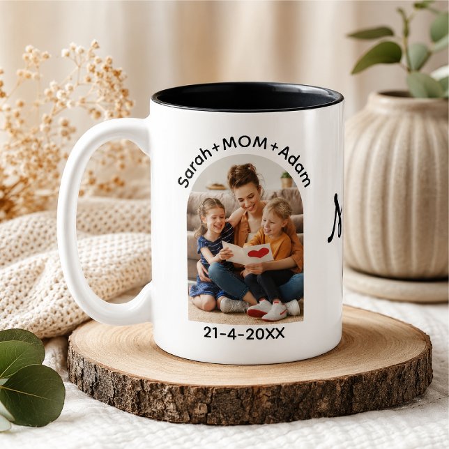 Personlig mors dag Två-Tonad mugg (Skapare uppladdad)