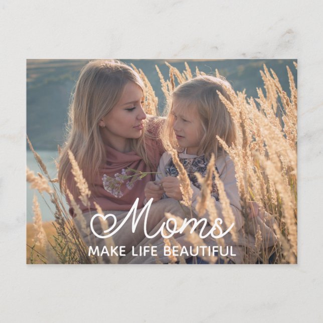 Personlig Mors dag vykort (Framsida)