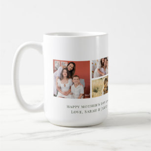 Personlig Morsdags Familjefoto Kaffe/Te-mugg Kaffemugg