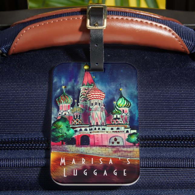 Personlig Moskva Luggage Tag Bagagebricka (Framsida Insitu 2)