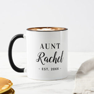 Personlig Moster Monogram Mugg