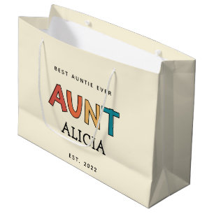 Personlig Moster Retro Gift Best Auntie Alltid Cut