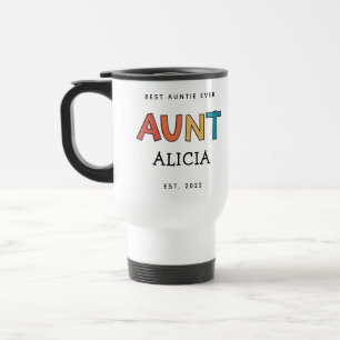 Personlig Moster Retro Gift Best Auntie Alltid Cut Resemugg