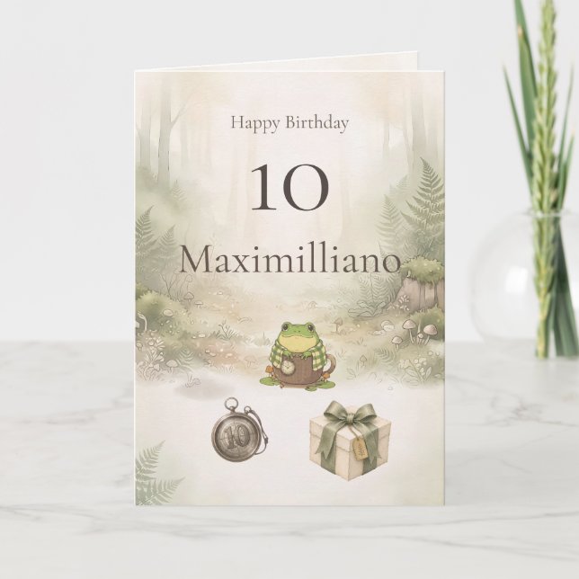 Personlig Möt Zochi 10-årsdag  Kort (Framsida)