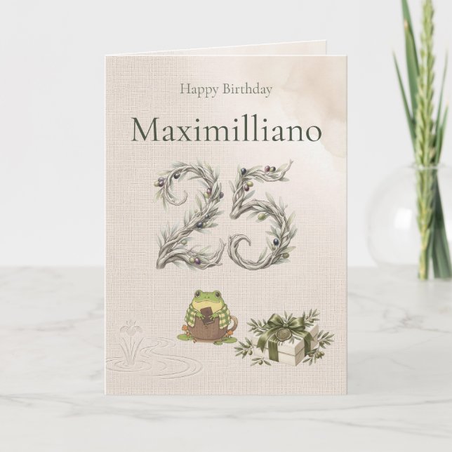 Personlig mötes Zochi 25-årsdag  Kort (Framsida)