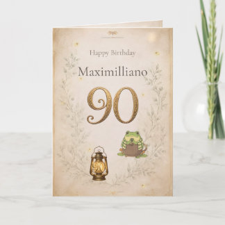 Personlig mötes Zochi 90-årsdag Kort