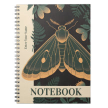 Personlig Moth Botanisk Anteckningsbok – Anpassat 
