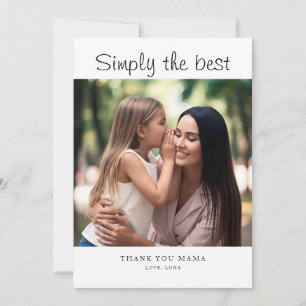 Personlig Mother's Day Anpassad Foto Högtid Kort