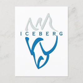 Personlig Motivational Abstrakt Iceberg Design Vykort