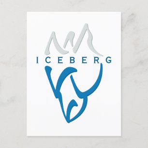 Personlig Motivational Abstrakt Iceberg Design Vykort