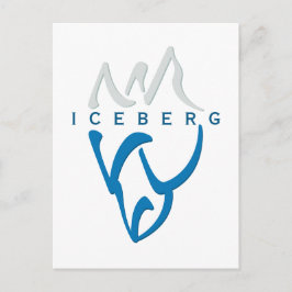 Personlig Motivational Abstrakt Iceberg Design Vykort