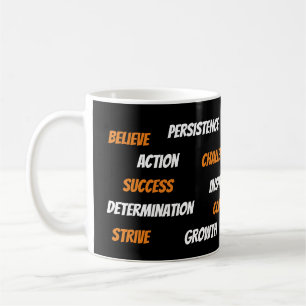 Personlig Motivational Ord Cloud Mugg