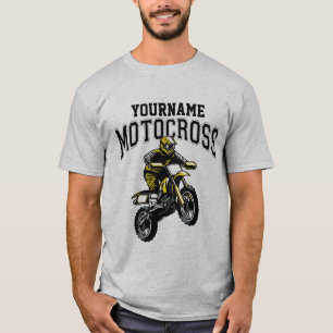 Personlig Motocross Dirt Bike Förare Racing T Shirt
