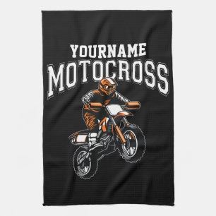 Personlig Motocross Dirt Bike Rider Racing Kökshandduk